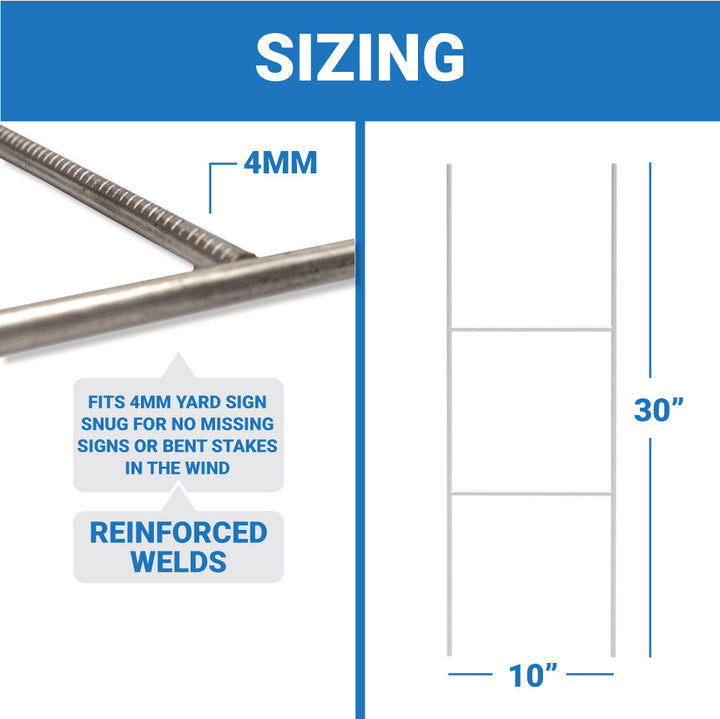 Yard Sign Stakes - Standard H-Stakes