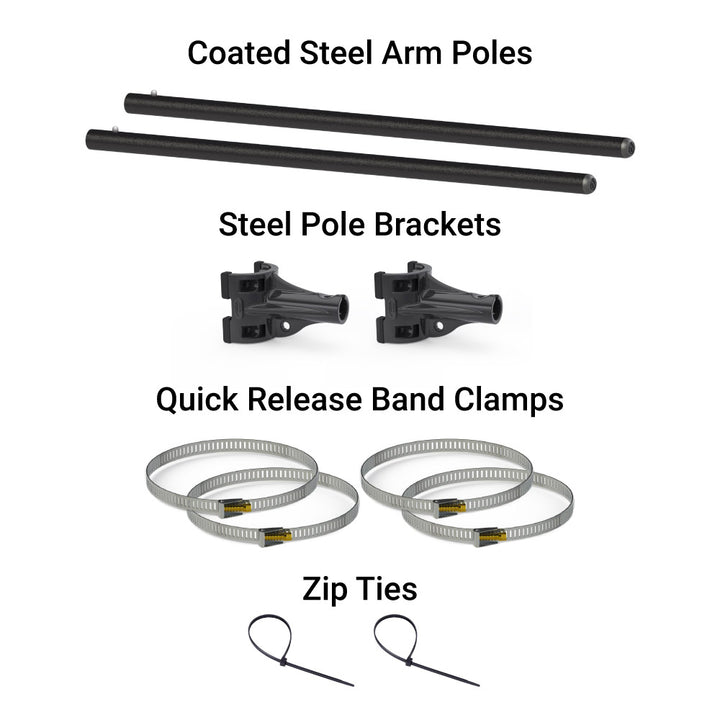 StrongArm Light Pole Single Banner Bracket Kit - Banner not included