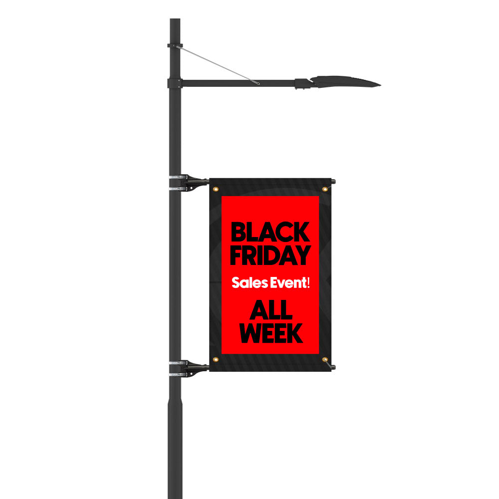 StrongArm Light Pole Single Banner Bracket Kit - Banner not included