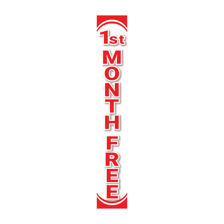 Replacement Pole Cover - First Month Free - White & Red